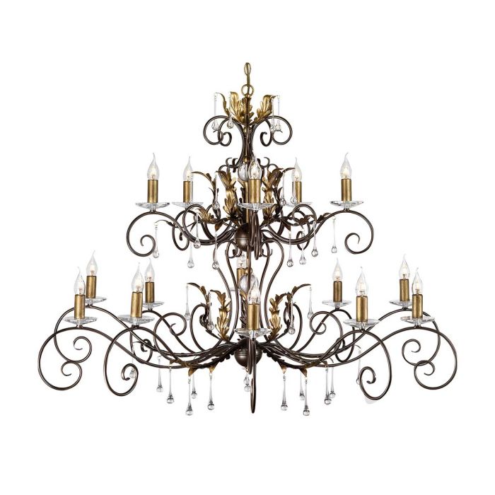 Amarilli 15 Light Chandelier - Bronze