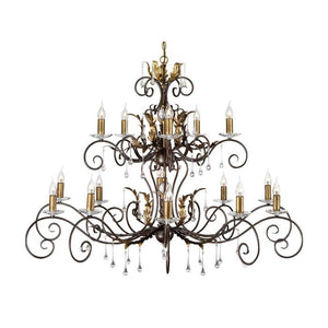 Amarilli 15 Light Chandelier - Bronze - Comet Lighting