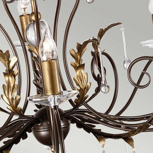 Amarilli 15 Light Chandelier - Bronze - Comet Lighting