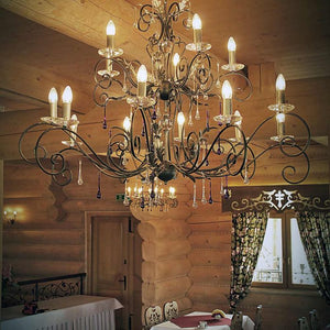 Amarilli 15 Light Chandelier - Bronze - Comet Lighting