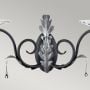 Amarilli 2 Light Wall Light - Black/Silver