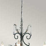 Amarilli 3-Light Chandelier Black/Silver