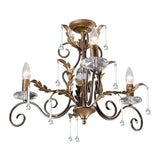 Amarilli 3-Light Chandelier Bronze/Gold - Comet Lighting