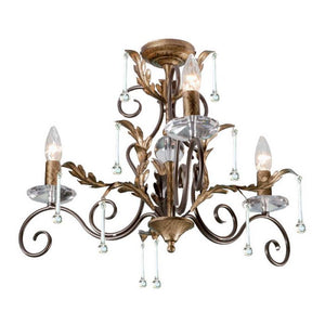 Amarilli 3-Light Chandelier Bronze/Gold - Comet Lighting