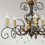 Amarilli 5-Light Chandelier Bronze/Gold - Comet Lighting