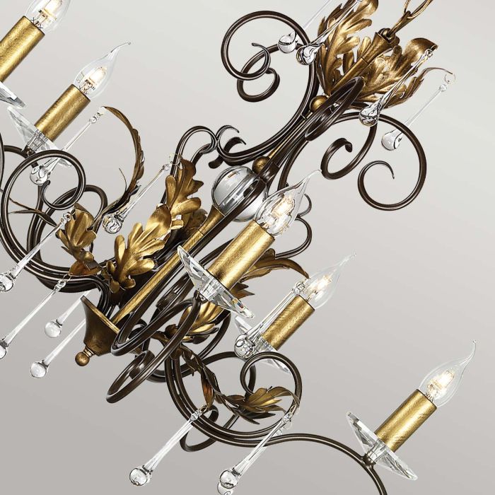 Amarilli 5-Light Chandelier Bronze/Gold