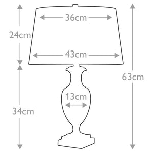 Antonia 1 Light Table Lamp - Comet Lighting