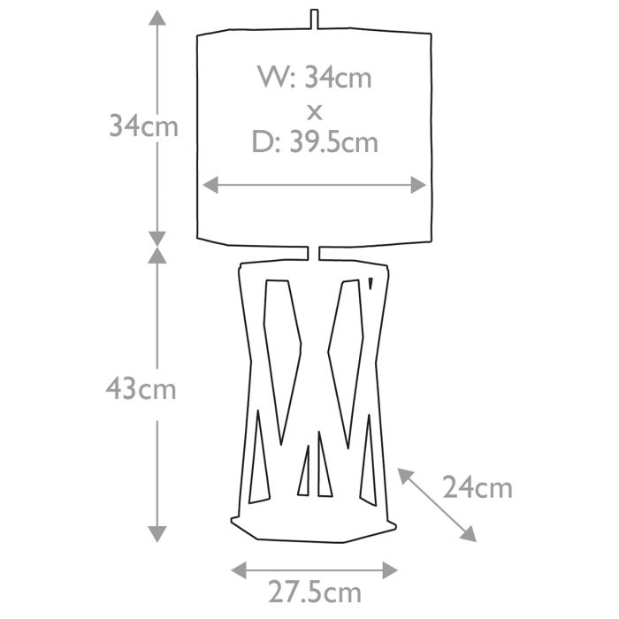 Apollo 1-Light Table Lamp - Comet Lighting