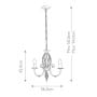 Artisan 3 Light Chandelier - Black