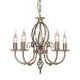 Artisan 5 Light Chandelier - Aged Brass