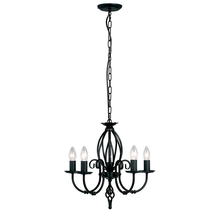 Artisan 5 Light Chandelier - Black