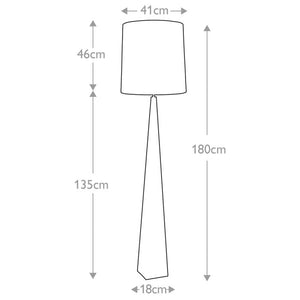 Ascent 1 Light Floor Lamp - White