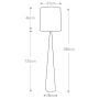 Ascent 1 Light Floor Lamp - Polished Nickle