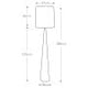 Ascent 1 Light Floor Lamp - Polished Nickle