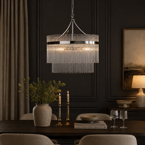 Marietta 3lt Pendant Ceiling Light Polished Nickel
