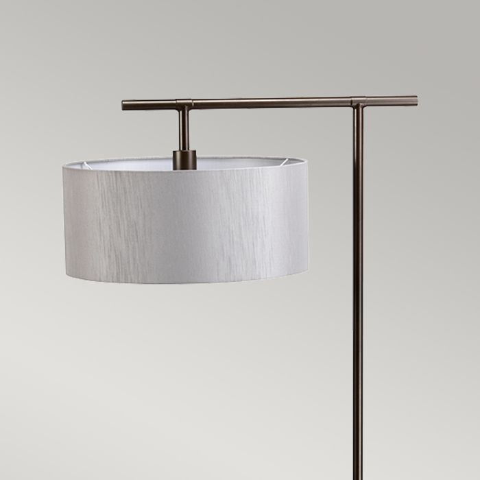 Balance 1-Light Floor Lamp - Dark Brown - Comet Lighting