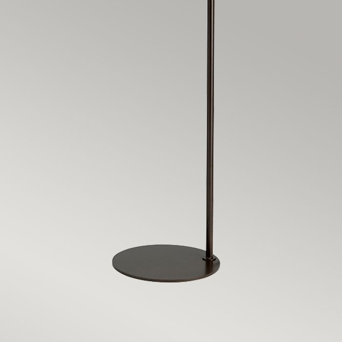 Balance 1-Light Floor Lamp - Dark Brown - Comet Lighting