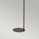 Balance 1-Light Floor Lamp - Dark Brown - Comet Lighting