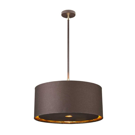 Balance 1 Light Pendant - Brown and Polished Brass