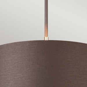 Balance 1-Light Pendant Ceiling Light Brown/Polished Brass - Comet Lighting