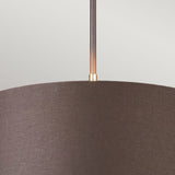 Balance 1 Light Pendant - Brown and Polished Brass