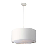 Balance 1 Light Pendant - White and Polished Nickel