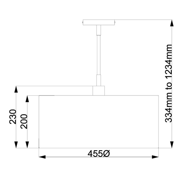 Balance 1 Light Pendant - White and Polished Nickel