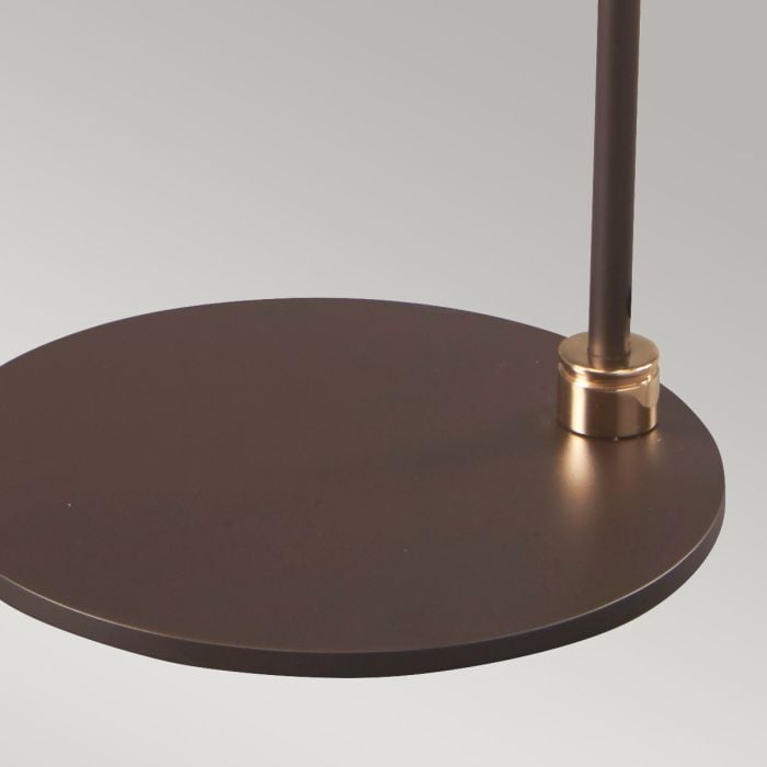 Balance 1-Light Table Lamp Brown/Polished Brass - Comet Lighting