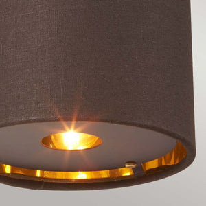 Balance 1 Light Wall Light - Brown and Polished Brass - Comet Lighting