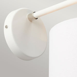Balance 1 Light Wall Light - White and Polished Nickel - Comet Lighting