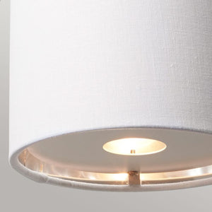 Balance 1 Light Wall Light - White and Polished Nickel - Comet Lighting