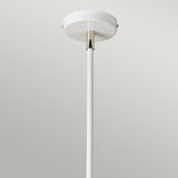 Balance 5-Light Chandelier White/Polished Nickel - Comet Lighting