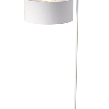 Balance 1-Light Floor Lamp White/Polished Nickel