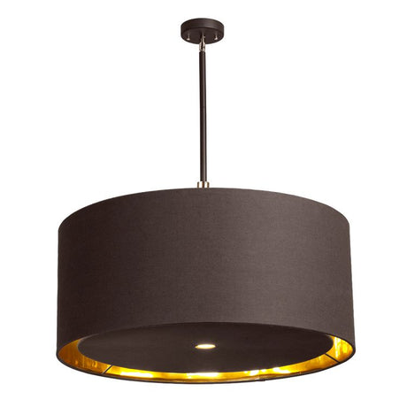 Balance 4-Light Extra Large Pendant - Brown and Polished Brass