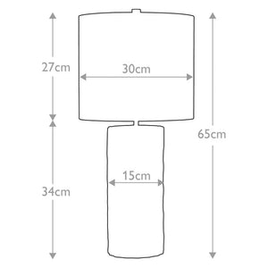 Barbican 1-Light Table Lamp - Comet Lighting