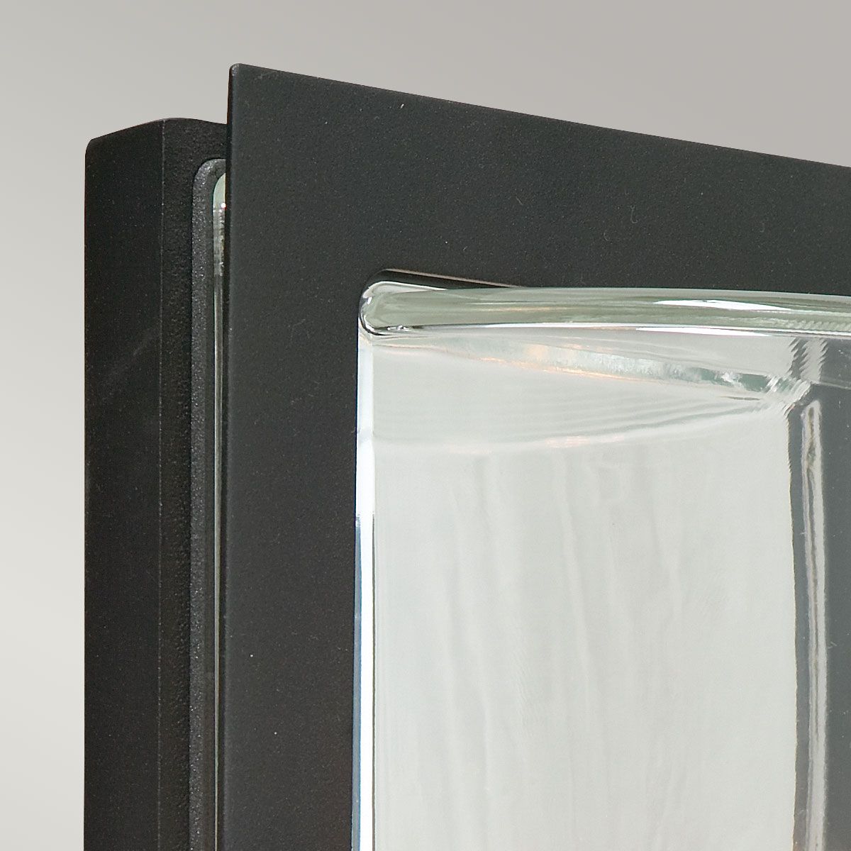 Basel 1 Light Wall Lantern - Black With Clear Glass - Comet Lighting