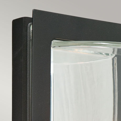 Basel 1 Light Wall Lantern - Black With Clear Glass - Comet Lighting
