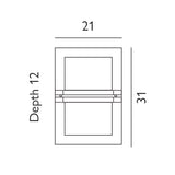 Basel 1 Light Wall Lantern - Galvanised With Clear Glass - Comet Lighting