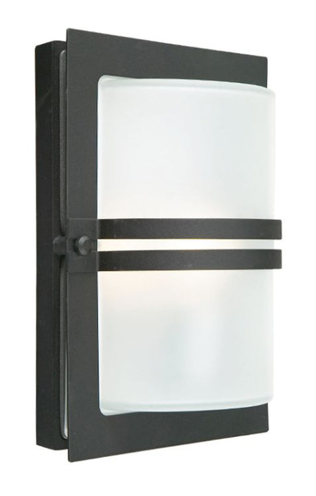 Basel Wall Lantern Black Frosted