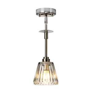 Agatha 1 Light Pendant - Brushed Nickel - Comet Lighting