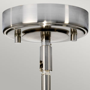Agatha 1 Light Pendant - Brushed Nickel - Comet Lighting