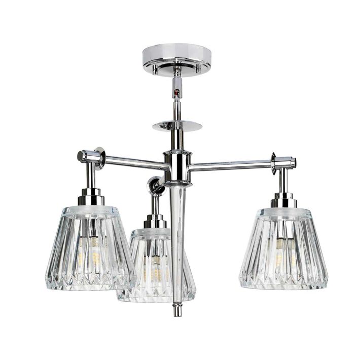 Agatha 3-Light Pendant - Polished Chrome