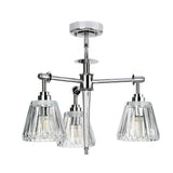 Agatha 3-Light Pendant - Polished Chrome