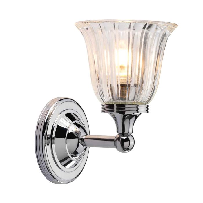 Austen 1 Light Wall Light - Polished Chrome