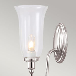 Blake2 Wall Light Polished Nickel - Comet Lighting