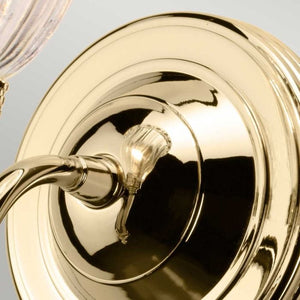 Carroll1 Wall Light Polished Brass - Comet Lighting