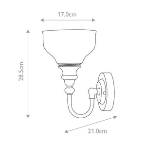 Cheadle 1 Light Wall Light - Comet Lighting