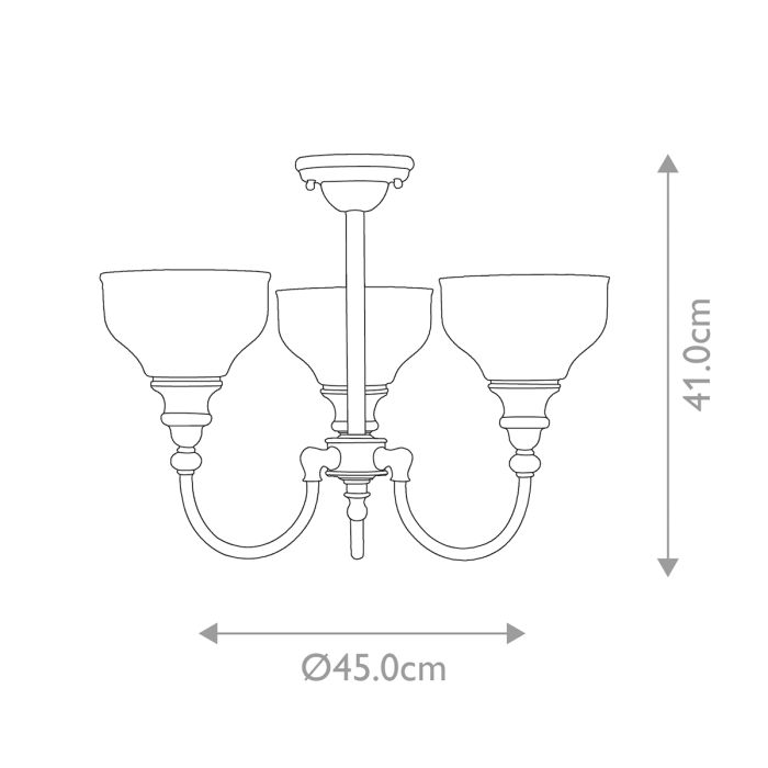 Cheadle Chandelier Chrome - Comet Lighting