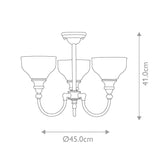 Cheadle Chandelier Chrome - Comet Lighting