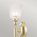 Dryden 1 Light Wall Light - Polished Brass - Comet Lighting